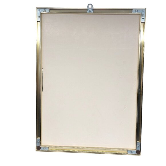 Vintage Marvin Campbell 82 Pheasant Print In Gold Metal Frame - Picture 4 of 4